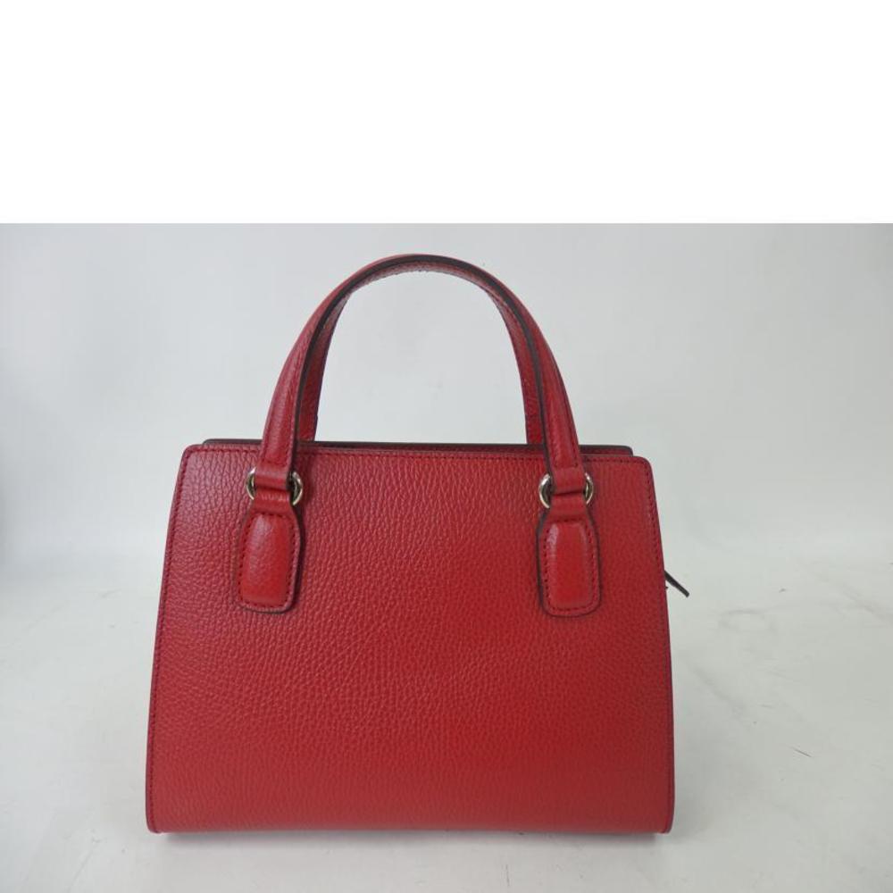 Gucci Interlocking Red Leather Bag - image 2